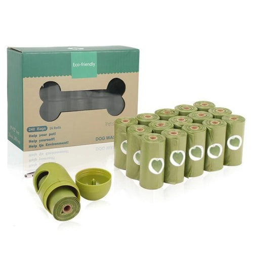 16 Rolos de Saquinhos Para Recolher Fezes Biodegradável